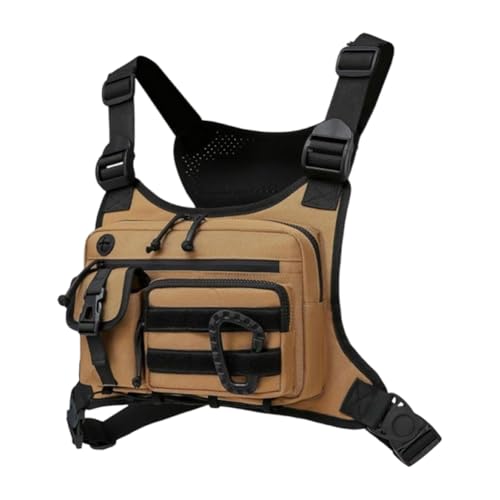 Multifunktionale Brusttasche mit verstellbarem Frontpack, Schultertasche, Outdoor-Brusttaschen, Rucksack-Weste, Brusttaschen für Camping, Wandern, Fitness, Reisen, Pendeln und Sport Multifunktionale Brusttasche mit verstellbarem Frontpack, Schultertasche, Outdoor-Brusttaschen, Rucksack-Weste, Brusttaschen für Camping, Wandern, Fitness, Reisen, Pendeln und Sport von Generic