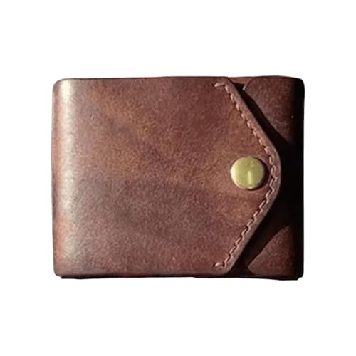 Multifunktionales kompaktes Portemonnaie – minimalistisches Kartenetui aus PU-Leder | Tragbare Geldtasche mit dünnem Ausweishalter und integriertem Stiftschlitz für unterwegs von Generic