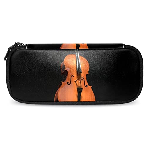 Musik Geige Federmäppchen Stift Federmäppchen Schreibwaren-Taschenhalter, 7.5x3x1.5in von Generic