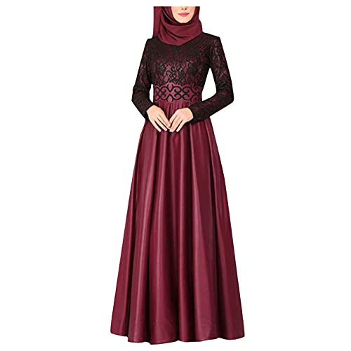 Muslim Damen Kleidung Turkish,Muslimisches Einteiliges Gebetskleid Muslimische Türkisch Kleider Set Abaya Kleid Burka Islamische Dubai Kaftan Kleid Für Ramadan Alltag Eid von Generic