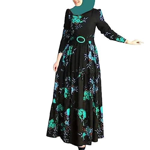 Muslimische Kleider Damen Islamische Abaya Hijab Kleid Gebetskleidung Langarm Ramadan Jilbab Hijab Robe Frauen Kleid Gebetskleidung Für Mädchen von Generic