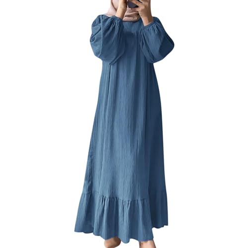 Muslimische Langärmliges Kleid Gebet Kleider Damen Muslim Abaya Dubai Kleidung Kleider Arab Arabisch Indien Türkisch Casual Robe Maxikleid Muslimische Langärmliges Kleid Gebet Kleider Damen Muslim Abaya Dubai Kleidung Kleider Arab Arabisch Indien Türkisch Casual Robe Maxikleid von Generic