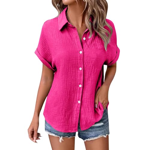 Musselin Bluse Damen,Leinenbluse Damen,Sommer Button-Down Leinenhemd Oberteile Oversized V Ausschnitt Leinenbluse Bluse Große Größen Leinen Kleidung Musselin Hemd Solide Top Musselin Bluse Damen,Leinenbluse Damen,Sommer Button-Down Leinenhemd Oberteile Oversized V Ausschnitt Leinenbluse Bluse Große Größen Leinen Kleidung Musselin Hemd Solide Top von Generic
