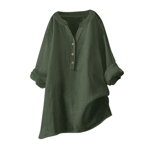 Musselin Bluse Damen Langarm Große Größen Hemdbluse Blusenkleid,Sommer Bluse,Langarm Damen Shirt,Schicke Damenblusen,Boho Bluse,Damen Sportshirt Langarm von Generic