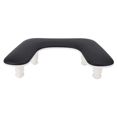 Nagelarm Ruhestand, U -förmige Maniküre HAND Ruhkissen Kissen, Höhenanpassungsnagelarm REST STILL HAND REST Kissen für Acrylnagel Salon (BLACK) von Generic