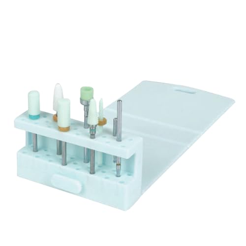 Nagelbohrer -Bit -Organizer, Bohrerbithalter Nagel, Nagelbitspeicher, 23 Loch Silicon Nagellackkopfregal, Bohrbit Organizer, faltbare Silikon -Maniküre -Kopfständer für professionelle Nagelwerkzeuge von Generic