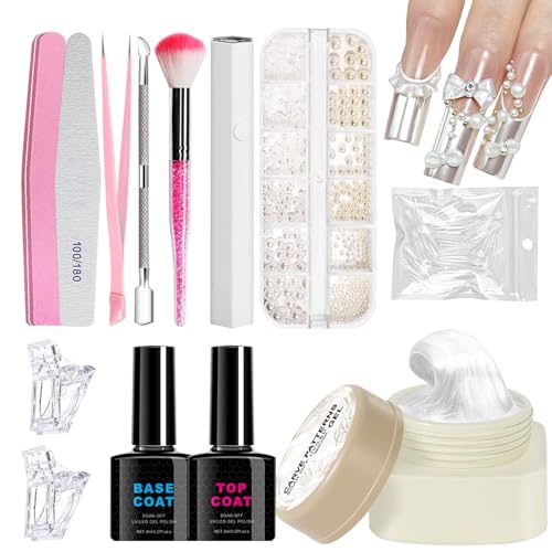 Nageldekorationsset - Nagelmodellage-Gel, 3D Skulptur Gel Maniküre und Graviermuster | Langlebige Fingerkunst Lösung für Salon und Zuhause, perfekt für Nageldekorationsset - Nagelmodellage-Gel, 3D Skulptur Gel Maniküre und Graviermuster | Langlebige Fingerkunst Lösung für Salon und Zuhause, perfekt für von Generic