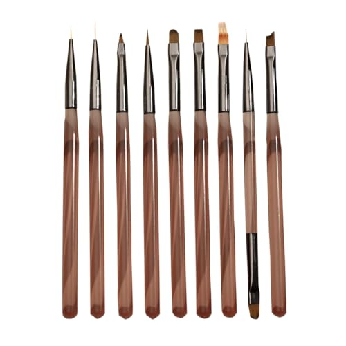 Nageldesign-Pinsel,Design-Pinsel für - 9X Nageldesign-Malpinsel | Nagelpunktierungswerkzeuge, Nagelgellack-Malpinsel, Nagelzeichenstift für den Heimgebrauch im Salon Nageldesign-Pinsel,Design-Pinsel für - 9X Nageldesign-Malpinsel | Nagelpunktierungswerkzeuge, Nagelgellack-Malpinsel, Nagelzeichenstift für den Heimgebrauch im Salon von Generic