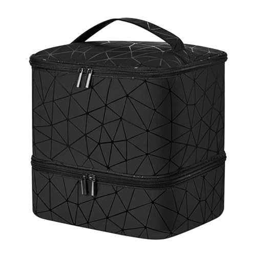 Nagellack-Aufbewahrungstasche – Nagellack-Tragetasche | Tragbarer Nagellack-Organizer, hält 30 Flaschen Nagelbox Organizer Etui für Nageltechnik und Maniküre-Werkzeuge, doppellagiges Design von Generic