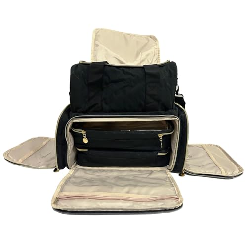 Nagellack-Organizer-Tasche – Nagellack-Aufbewahrungstasche, Maniküre-Set-Tasche | Nagel-Organizer-Etui Die Reise, Fasst 48 Nagellackflaschen (0,5 FL.oz), Nagellack-Haltertasche, Aufbewahrungstasche von Generic