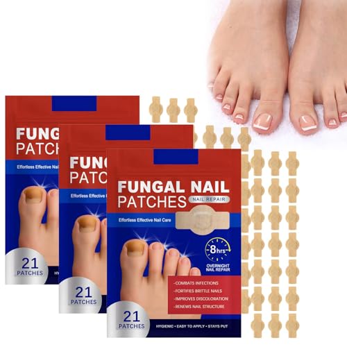 Nagelpflaster, Zehennagel Korrektur Patch, Nagelpflege zur sanften Pflege beanspruchter Nägel, Unterstützt die Erneuerung und Weichheit der Nagelstruktur, 3 * 21pcs Nagelpflaster, Zehennagel Korrektur Patch, Nagelpflege zur sanften Pflege beanspruchter Nägel, Unterstützt die Erneuerung und Weichheit der Nagelstruktur, 3 * 21pcs von Generic