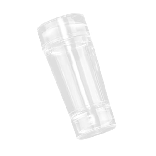 Nagelstempel, Nagelstempel mit Schaber, Transparenter Sichtbarer Körper, Runder Rechteckiger Doppelkopf, Transparenter Sichtbarer Körper, Gelee-Stempel, Material Kunststoff, von Generic