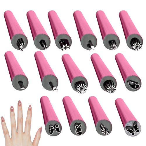 Nagelstempel - Nail Stampfer | Art Nail Stempel | Kunst Nail Stempel Stift | Kunst Nagel Stanzstift Werkzeug | Nail Printer Stempel Kit | Nagelstifte mit verschiedenen Mustern | Falsche Nail Craft von Generic