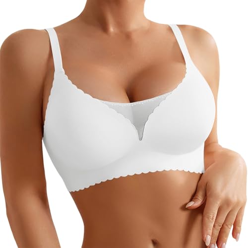 Nahtloser Bügelloser Damen BH, Bequemer Push-Up Bralette für Große Brüste Weicher Ohne Bügel Tshirt klassischer BHS für Damen BHS für Damen Nahtloser Bügelloser Damen BH, Bequemer Push-Up Bralette für Große Brüste Weicher Ohne Bügel Tshirt klassischer BHS für Damen BHS für Damen von Generic