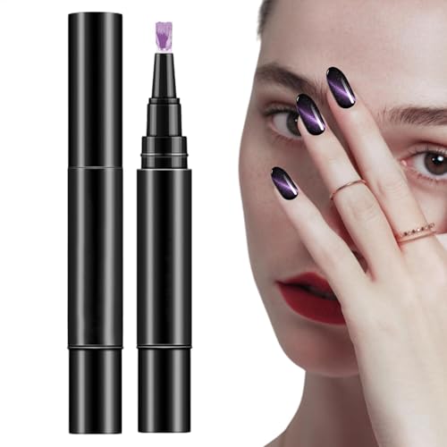 Nail Gel Pen | 1 Step Gel Nail Polish Pencil, 1 Step Nail Gel Pen, Nail Drawing Polish Marker Pen, Soak off UV LED Nail Varnish Nail Tools, No Need Base Top Coat for Nail Decoration von Generic
