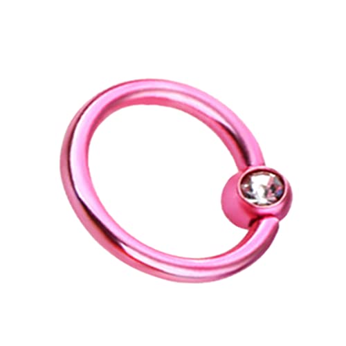 Nasenring für Einzelpiercing 20 Gauge Gold Spirale Nasenringe Reifen für Körperpiercing Edelstahl Wasserbohrer Nasenring für Frauen Mädchen 20g Nasenring Reifen (Rosa, Einheitsgröße), rose, von Generic