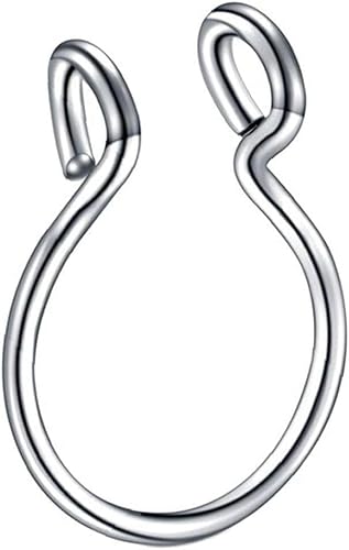 Nasenringe Fake Septum Ringe Hoop Nasenloch Piercing Ring Clip auf Nasenringe Körperschmuck für Frauen Männer Professionell verarbeitet von Generic