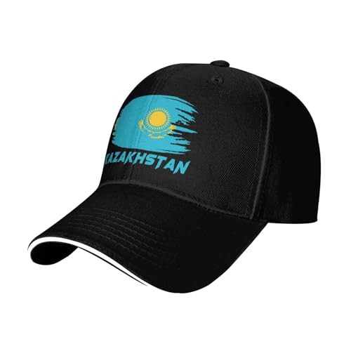 Nationalflagge Von Kasachstan Herren Damen Trucker-Kappe Mode Basecap Leicht Baseballkappe Für Sport Draussen Reisen von Generic