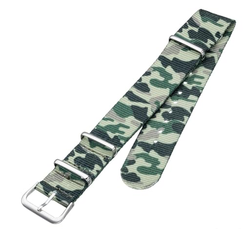 Uhrenarmband Nylon-Textil in Camouflage zum durchziehen 20mm Uhrenarmband Nylon-Textil in Camouflage zum durchziehen 20mm von Generic
