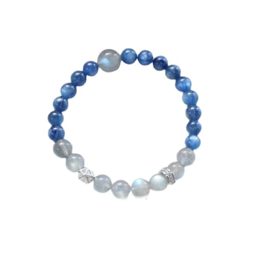 Natürliche Kyanit Asche Mondlicht Handgemachte Kristall Perlen Armband Heilung Yoga Schmuck,Blau Natürliche Kyanit Asche Mondlicht Handgemachte Kristall Perlen Armband Heilung Yoga Schmuck,Blau von Generic