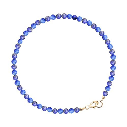 Naturstein-Perlenarmbänder,Naturstein-Armbänder - Modische handgewebte Cyanit-Perlen Armbänder | Modische Naturstein-Armbänder für Frauen und Männer, Fare riferimento alla descrizione, Lapislazuli von Generic