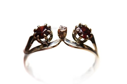 Natursteine Diamant Granat Ring r 16.5, Single Natursteine Diamant Granat Ring r 16.5, Single von Generic