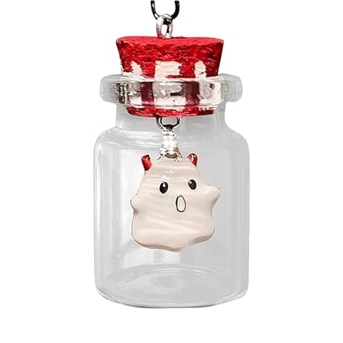 Nehmen Sie einen Geist, Geist in einer Flasche,Geist Halskette | Geist in einer Flasche Anhänger Halskette, Der Adopt a Geist Necklace, Cute Ghost Halskette für Jungen Mädchen, se beskrivning, siehe von Generic