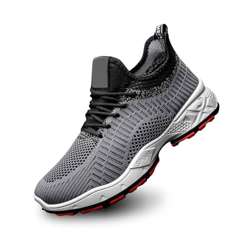 Neu 2025 Schuhe Herren Casual - Mesh Plateau Sneaker Herren Stylish Sportschuhe Unsichtbare Heben Weicher Luftig Turnschuhe Leicht Outdoor Laufschuhe Rutschfeste Wanderschuhe Breathable Freizeit Shoes von Generic
