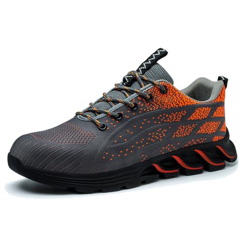 Neu 2025 Schuhe Herren Mesh, rutschfeste Sneaker Herren mit Schnürung, Leicht Bequeme Sportschuhe Stylish Luftig Turnschuhe Weiche Sohle Laufschuhe mit Dämpfung Wanderschuhe Laufen Shoes for Men von Generic