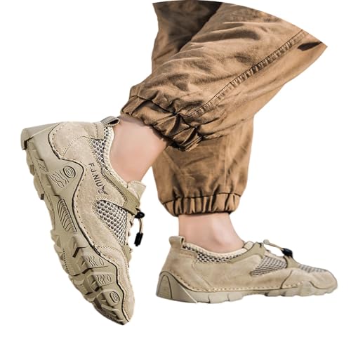 Neu 2025 Schuhe Herren Mesh - Low Sneaker Herren Breathable rutschfeste Leicht Sportschuhe Bequeme Weiche Sohle Hallenschuhe Outdoor Laufschuhe Plateau Schlupfschuhe Walking Stylish Shoes for Men von Generic