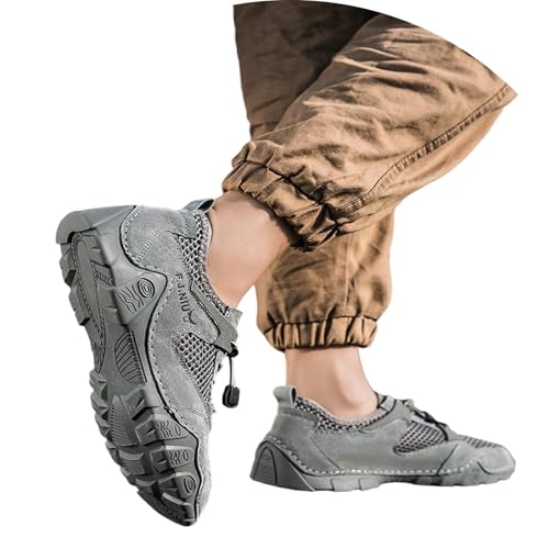 Neu 2025 Schuhe Herren Mesh - Low Sneaker Herren Breathable rutschfeste Leicht Sportschuhe Bequeme Weiche Sohle Hallenschuhe Outdoor Laufschuhe Plateau Schlupfschuhe Walking Stylish Shoes for Men von Generic