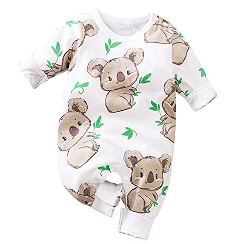 Neugeborenes Baby Einteiler Sommer Jumpsuit Kleidung Strampler für Jungen Mädchen, weiß, 68 von maxToonrain