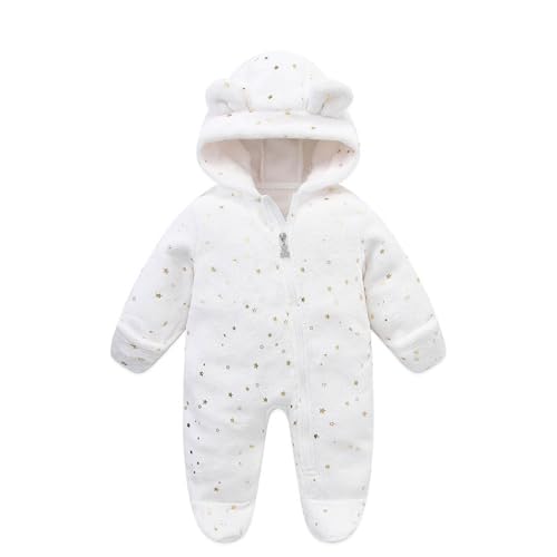 Neugeborenes Baby Frühling Overall Flanell Frühling Strampler Autumn Frühling Einfarbig Dicker Plüsch Jumpsuit & Overall Woll-Anzug für Kleinkind und Baby Fleecejacke Kinder für 0-12 Monate von Generic
