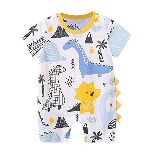 Neugeborenes Baby Kinder Mädchen Druck Sommer Kurzarm Strampler Overall Kleidung Kinder Pyjama Junge von Generic