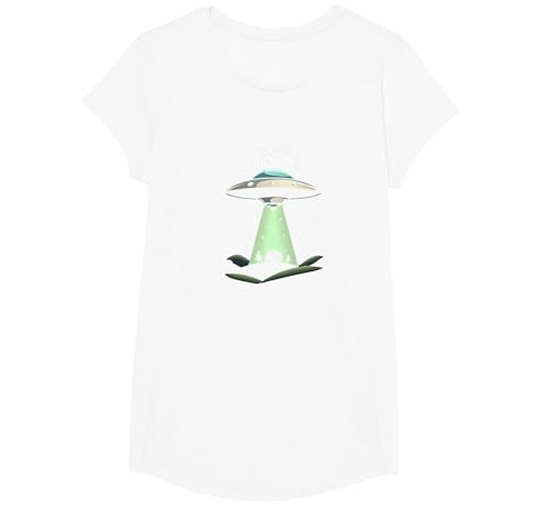Nicht von Hier: Alien Visitor Science-Fiction-Humor T-Shirt, Girls, Weiß, XS Nicht von Hier: Alien Visitor Science-Fiction-Humor T-Shirt, Girls, Weiß, XS von Generic