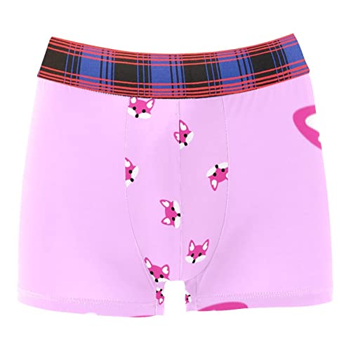 Niedliche Fuchsmuster Herren atmungsaktive Unterhose Unterwäsche personalisierte Boxershorts, Mehrfarbig, X-Large-XX-Large von Generic