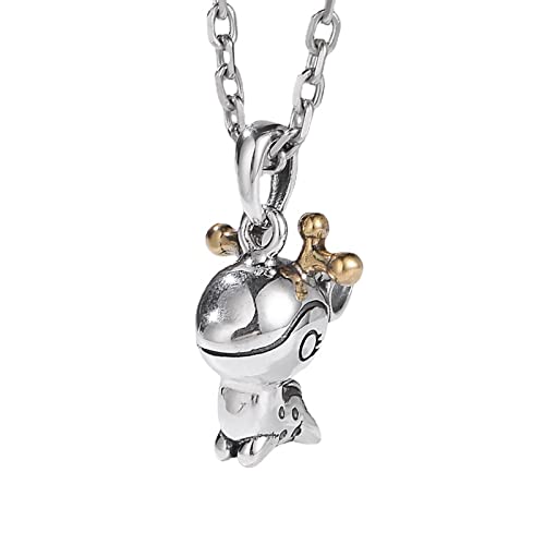 Niedliche Hirsch-Halskette, 925er-Sterlingsilber, Hirsch-Anhänger-Halskette für Frauen, Weihnachts- und Geburtstagsgeschenk von Generic