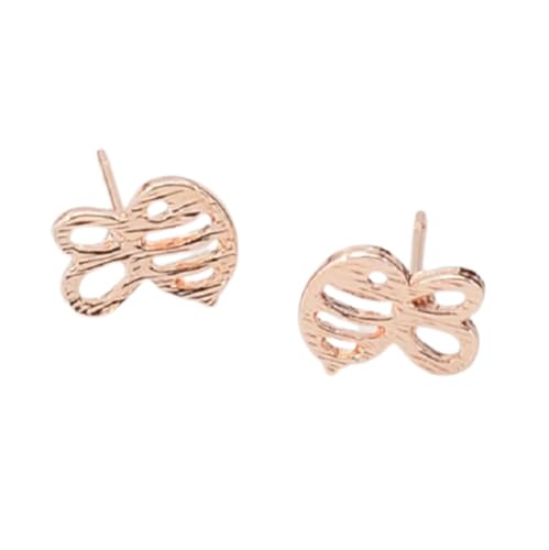 Niedliche Ohrringe, kleine Bienen, offene Ohrringe, Insekten, für Frauen, Roségold, kreativ und nützlich von Generic