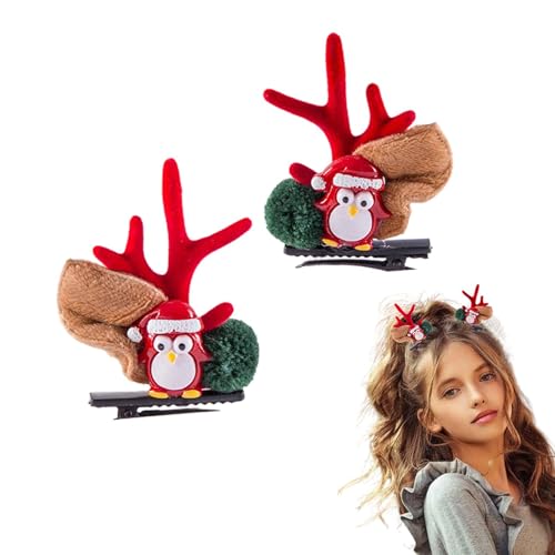 Niedliche Weihnachts-Rentier-Geweih-Haarnadel – Weihnachts-Rentier-Clips, 2 Stück Weihnachts-Rentier-Geweih-Stirnband, Niedliche Rentier-Geweih-Ohren Für Kinder Und Erwachsene von Generic