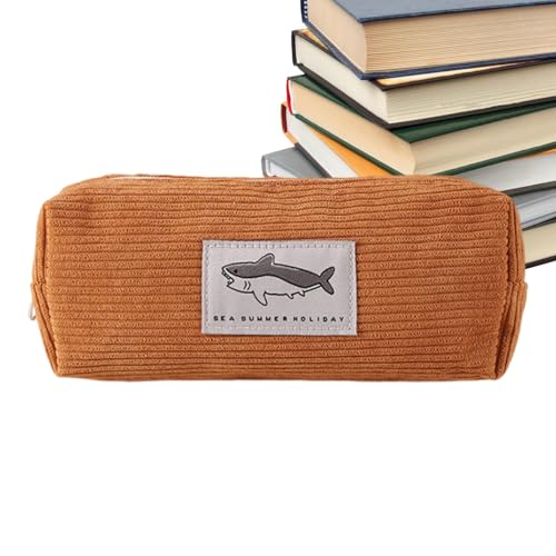Niedliches Federmäppchen – Federmäppchen in Tierform – Federmäppchen in Tierform – niedliches Federmäppchen in Hai-Form, Schreibwaren-Tasche mit großer Kapazität – Löcher, Hellbraun, Se référer au Niedliches Federmäppchen – Federmäppchen in Tierform – Federmäppchen in Tierform – niedliches Federmäppchen in Hai-Form, Schreibwaren-Tasche mit großer Kapazität – Löcher, Hellbraun, Se référer au von Generic