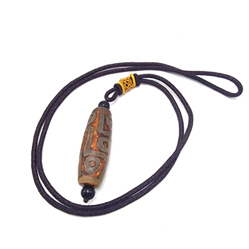 Nine Eye Tibet Dzi Anhänger Drop Choker Nacklace Stein modische Materialien Stil Tibet Himmel Perle Glücksbringer praktisch und elegant, Harz von Generic