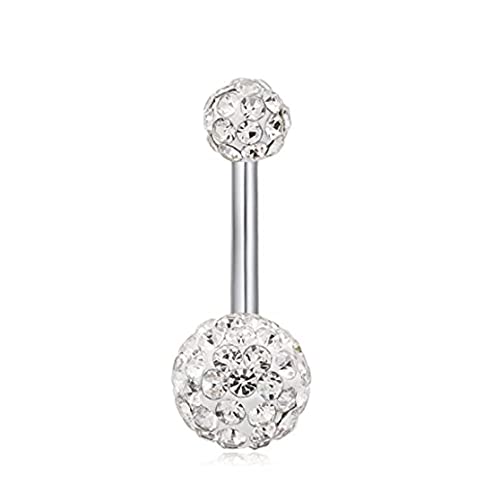 Nippelringe für Damen, 14 g, Edelstahl, Nipplerings, Bauch, Bauchnabelpiercing, Schmuck von Generic