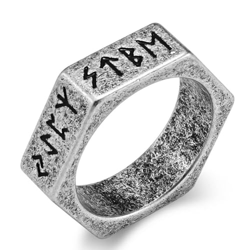 Nordischer Wikingerring aus Titanstahl, modischer Wikingerring aus Edelstahl von Generic