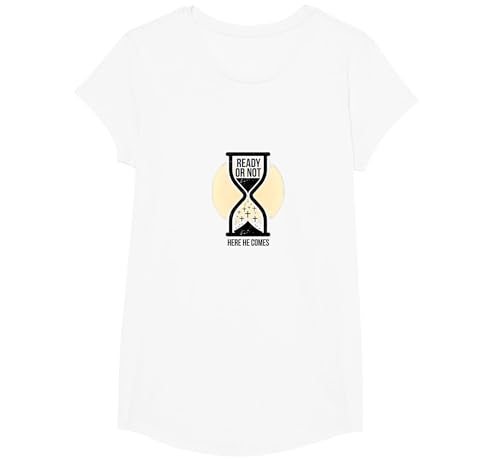 Normal kommt Nicht zurück, Jesus ist: Bereit oder Nicht T-Shirt, Girls, Weiß, XS Normal kommt Nicht zurück, Jesus ist: Bereit oder Nicht T-Shirt, Girls, Weiß, XS von Generic
