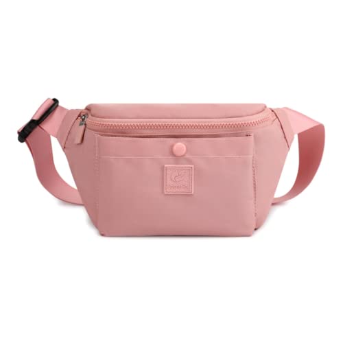 Nylon-Brusttasche für Damen, wasserdicht, modisch, lässig, leicht, Handytasche, Pink, modisch von Generic