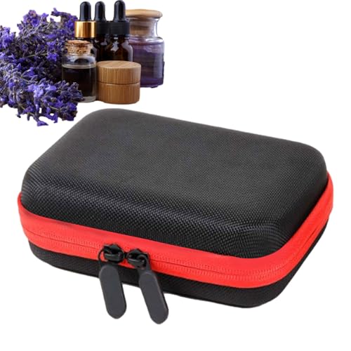 Öl-Tragetasche, Ölkoffer-Organizer, Aufbewahrungshalter für 12 Flaschen, Ölflaschenetui, stoßfester Ölbeutel, rot, Consulte la descripción, Siehe Beschreibung von Generic