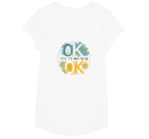 OK Es soll Nicht okay Sein — Emotionales Wohlbefinden für alle T-Shirt, Girls, Weiß, XS OK Es soll Nicht okay Sein — Emotionales Wohlbefinden für alle T-Shirt, Girls, Weiß, XS von Generic