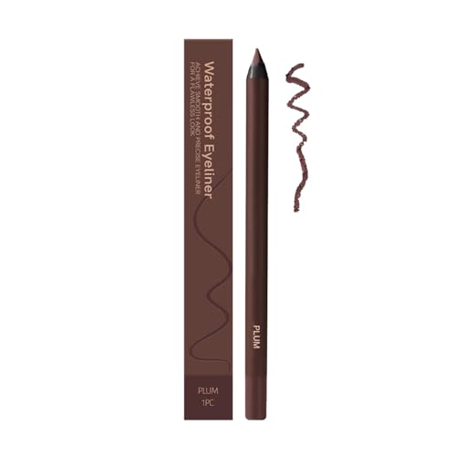 Occasionalous Eyeliner, Occasionalous 24 Stunden wasserfester Eyeliner Duo, anspitzbarer Kajalstift, verwischt nicht, verblasst nicht, geschmeidig und leicht zu färben (Plum) von Generic