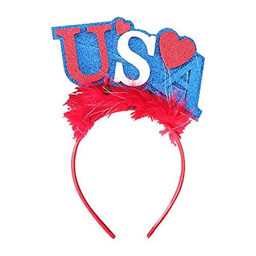Of Band Party Favors Flag Accessoires American Hair Day Stirnband Independence Haarspange Haarspangen Damen Schleife (C, One Size) von Generic