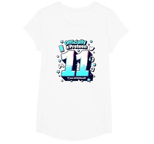 Offizielles Geschenk zum 11. Geburtstag T-Shirt, Girls, Weiß, XS Offizielles Geschenk zum 11. Geburtstag T-Shirt, Girls, Weiß, XS von Generic